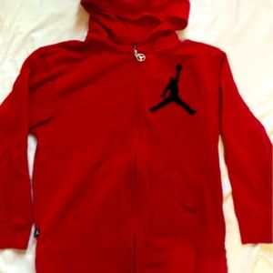 Boys Jordan zip up hoodie size medium